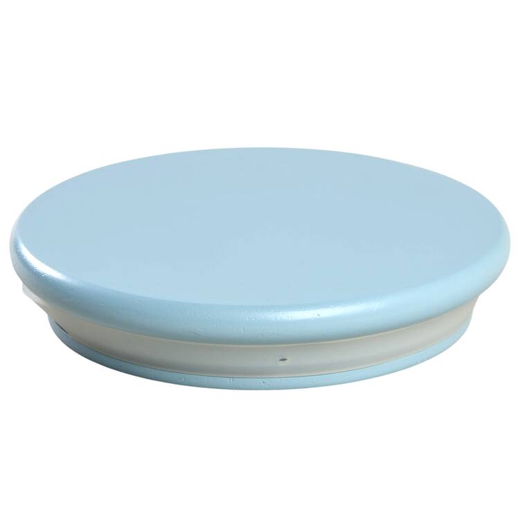 Pink Trio (Corelle) Wood Lid for Medium Metal Canister