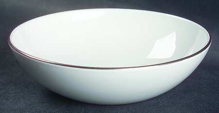 Platinum Edge (Centure, Coupe) Fruit/Dessert (Sauce) Bowl