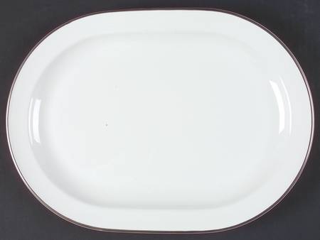 Platinum Edge (Centure, Rim) 12" Oval Serving Platter