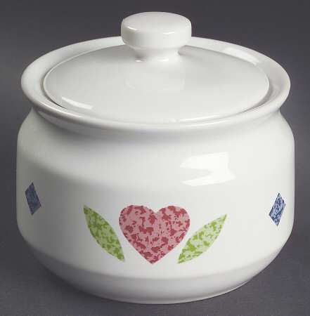Quilt (Corelle) Sugar Bowl & Lid
