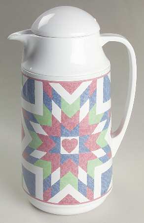 Quilt (Corelle) Plastic Thermos/Carafe & Lid