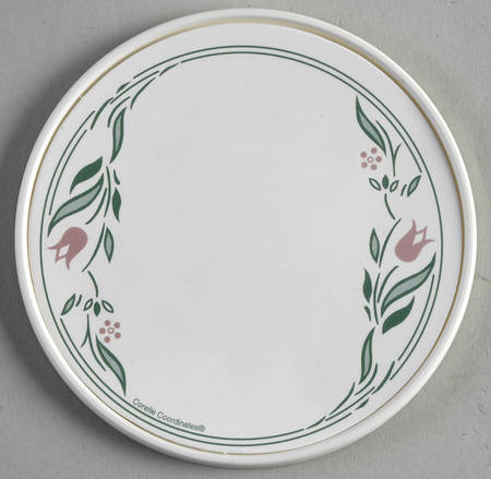 Rosemarie (Corelle) Round Coaster with Plastic Back