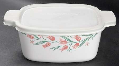 Rosemarie (Corelle) 1.5 Quart Square Casserole with Lid