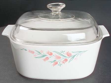 Rosemarie (Corelle) 5 Quart Square Casserole with Glass Lid