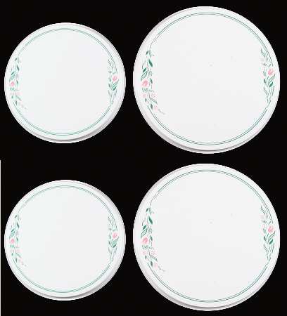 Rosemarie (Corelle) Stove Cover Set-Steel 2 8" & 2 10" Round Covers