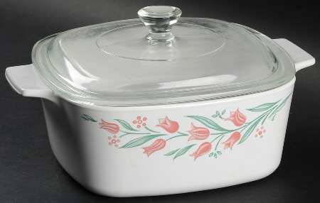 Rosemarie (Corelle) 1.5 Quart Square Casserole with Lid