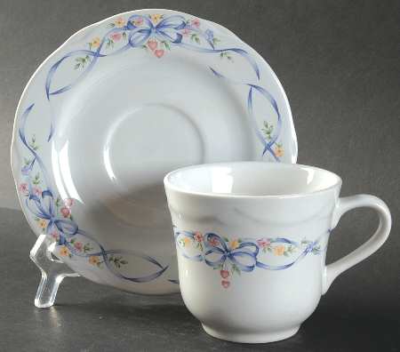 Serendipity Flat Cup & Saucer Set
