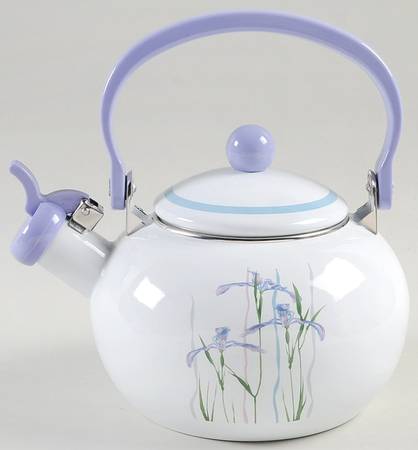 Shadow Iris (Corelle) Metal Whistler Kettle & Lid