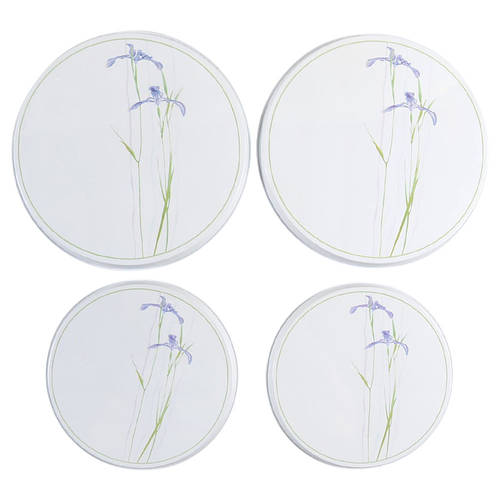 Shadow Iris (Corelle) 8" & 10" Round Stove Covers
