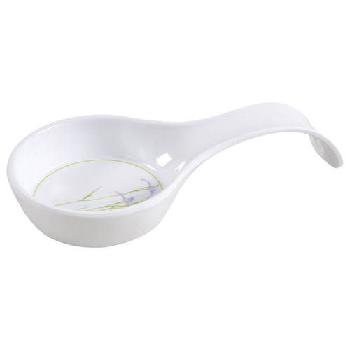 Shadow Iris (Corelle) Melamine Spoon Rest (Holds 1 Spoon)