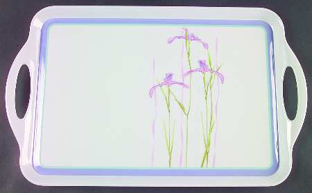 Shadow Iris (Corelle) Handled Melamine Tray