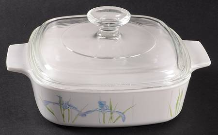 Shadow Iris (Corelle) 1 Quart Square Casserole with Lid