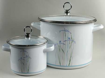 Shadow Iris (Corelle) (4 Piece) Metal Stockpot Set (1.5qt & 8qt)