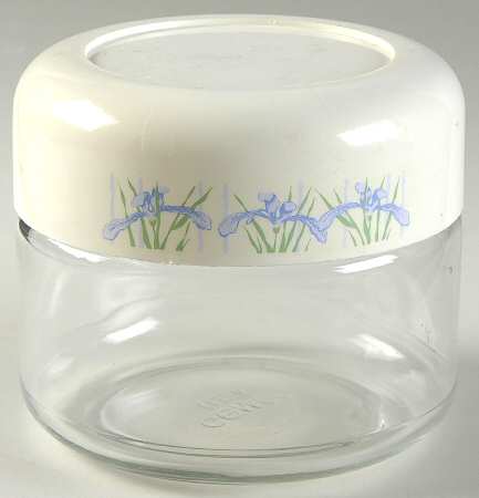 Shadow Iris (Corelle) 4" Glassware Storage Jar & Lid