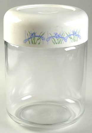 Shadow Iris (Corelle) 6" Glassware Storage Jar & Lid