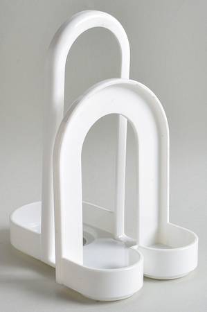 Shadow Iris (Corelle) Plastic Napkin & Shaker Holder