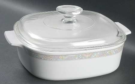 Shangri La 2 Quart Square Casserole with Lid