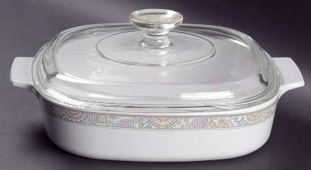 Shangri La 1.5 Quart Square Casserole with Lid
