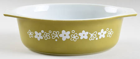Spring Blossom (Large Flowers) 1.5 Quart Oval Covered Casserole No Lid