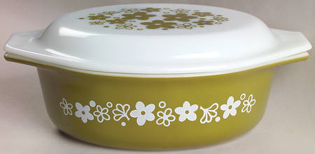 Spring Blossom (Large Flowers) 1.5 Quart Oval Covered Casserole