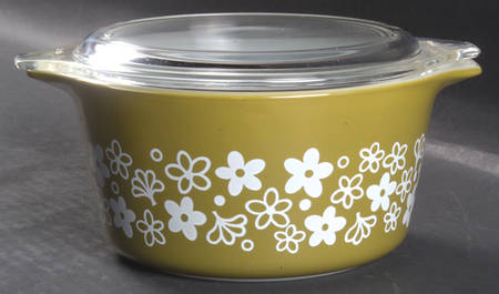Spring Blossom (Large Flowers) 1 Qt Round Covered Casserole
