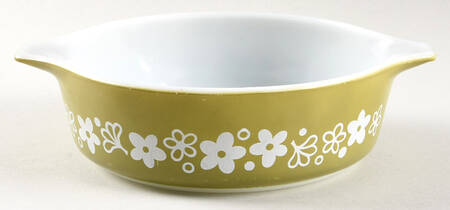 Spring Blossom (Large Flowers) 1 Pt Round Casserole No Lid