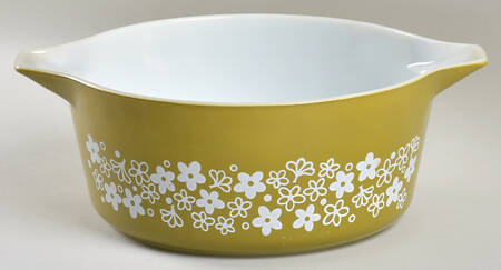 Spring Blossom (Large Flowers) 2.5 Qt Round Casserole No Lid