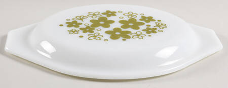 Spring Blossom (Large Flowers) Lid for 1.5 Quart Oval Covered Casserole
