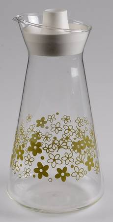 Spring Blossom (Large Flowers) Glassware Carafe with Lid