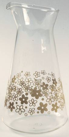 Spring Blossom (Large Flowers) Glassware Carafe, No Lid