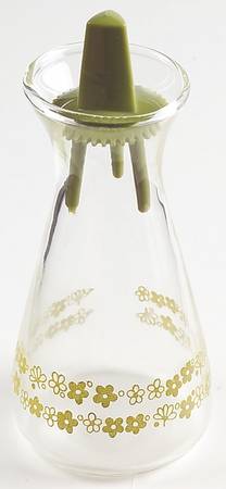 Spring Blossom (Large Flowers) Glassware Salt/Pepper Shaker & Plastic Lid