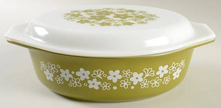 Spring Blossom (Large Flowers) 2.5 Quart Oval Covered Casserole