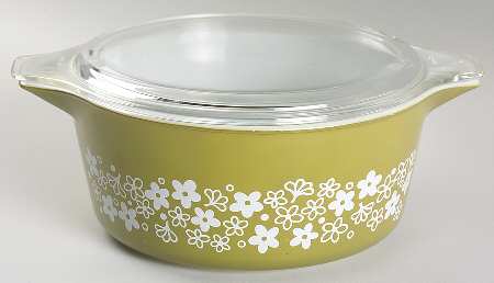 Spring Blossom (Large Flowers) 2.5 Qt Round Covered Casserole