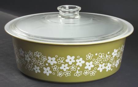 Spring Blossom (Large Flowers) 4 Quart Round Covered Casserole