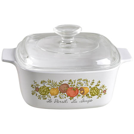Spice of Life (Centura) 1.5 Quart Square Casserole with Lid