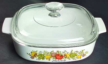 Spice of Life (Centura) 1.5 Quart Square Casserole with Lid
