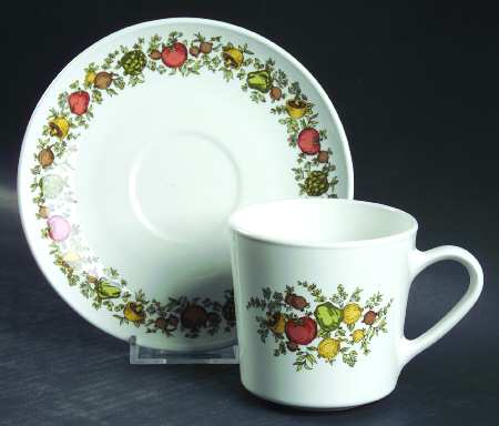 Spice of Life (Centura) Flat Cup & Saucer Set