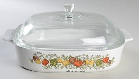 Spice of Life (Centura) 2.5 Quart Square Casserole with Lid