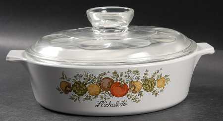 Spice of Life (Centura) 1 Qt Round Covered Casserole