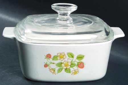 Strawberry Sundae (Corelle) 1.5 Quart Square Casserole No Lid
