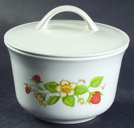 Strawberry Sundae (Corelle) Sugar Bowl & Lid