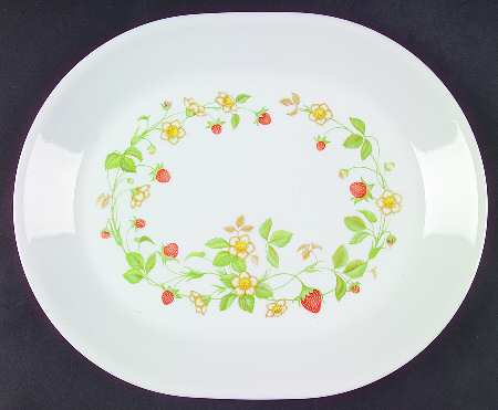Strawberry Sundae (Corelle) 12" Oval Serving Platter