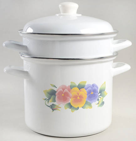Summer Blush (Corelle) 7 Quart Stockpot Metal with Steamer