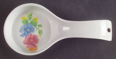 Summer Blush (Corelle) Melamine Spoon Rest (Holds 1 Spoon)