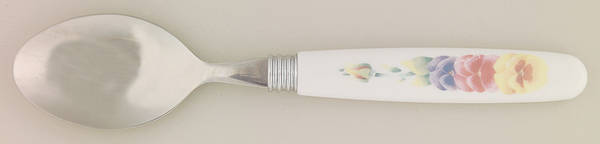 Summer Blush (Corelle) Oval Place Soup Spoon