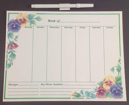 Summer Blush (Corelle) Weekly Planner Magnet