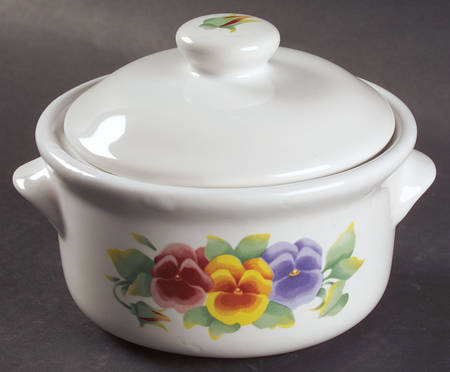 Summer Blush (Corelle) Individual Casserole & Lid