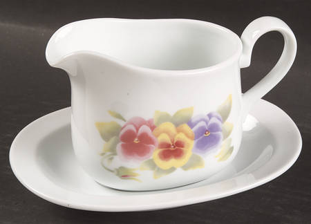 Summer Blush (Corelle) Gravy Boat & Underplate