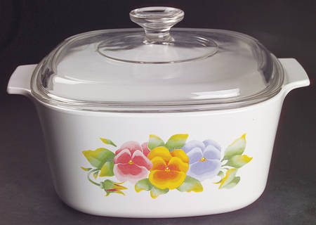 Summer Blush (Corelle) 3 Quart Square Casserole with Lid