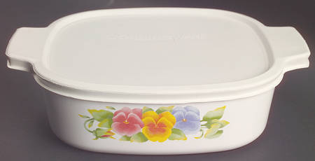 Summer Blush (Corelle) 2 Quart Square Casserole with Lid